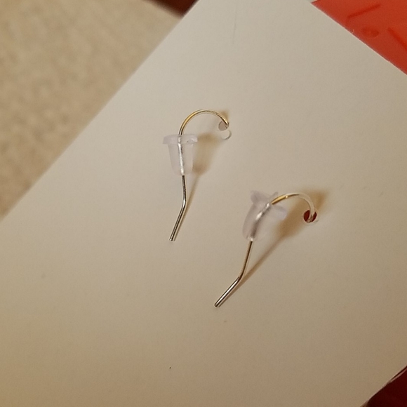 American Flag Faux Leather Earrings - Picture 3 of 3